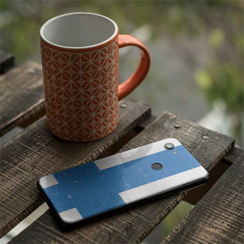 Finland Flag Distressed Google Pixel 3a XL Skin